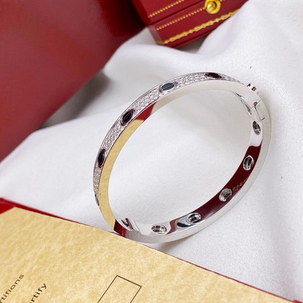 [Ornora Jewelry]LOVE BRACELET 6.1MM DIAMOND-PAVED CERAMIC
