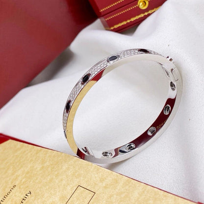 [Ornora Jewelry]LOVE BRACELET 6.1MM DIAMOND-PAVED CERAMIC