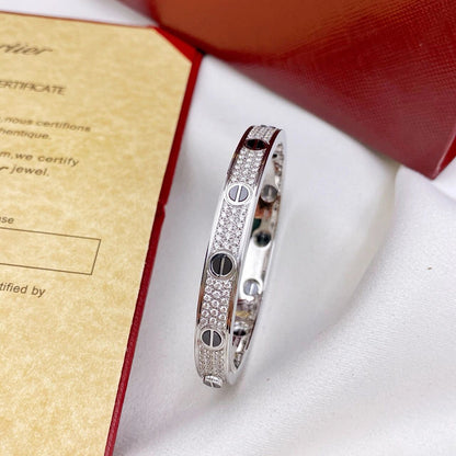 [Ornora Jewelry]LOVE BRACELET 6.1MM DIAMOND-PAVED CERAMIC