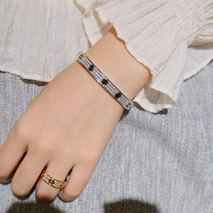 [Ornora Jewelry]LOVE BRACELET 6.1MM DIAMOND-PAVED CERAMIC