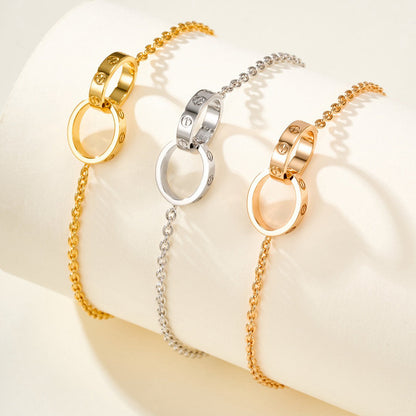 [Ornora Jewelry]LOVE BRACELET DOUBLE RING