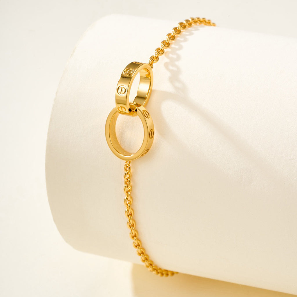 [Ornora Jewelry]LOVE BRACELET DOUBLE RING