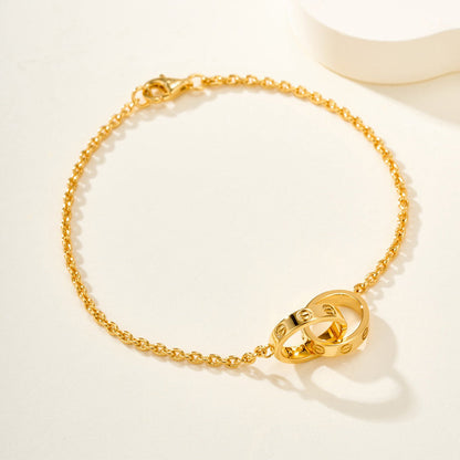 [Ornora Jewelry]LOVE BRACELET DOUBLE RING