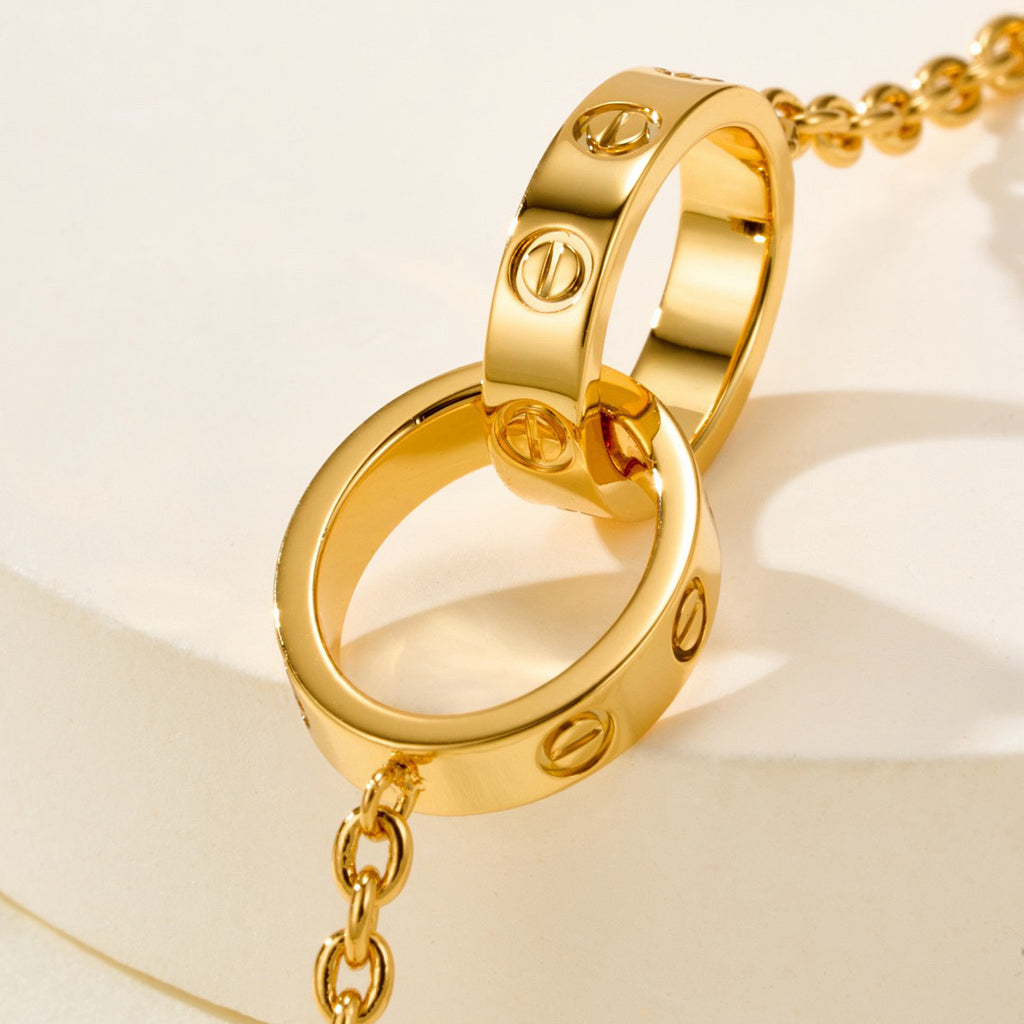 [Ornora Jewelry]LOVE BRACELET DOUBLE RING