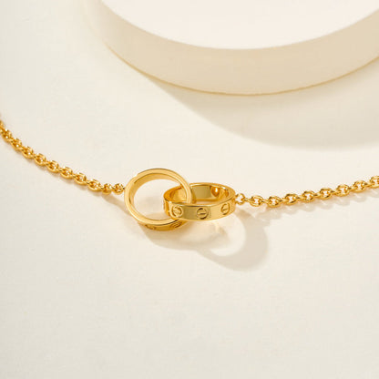[Ornora Jewelry]LOVE BRACELET DOUBLE RING