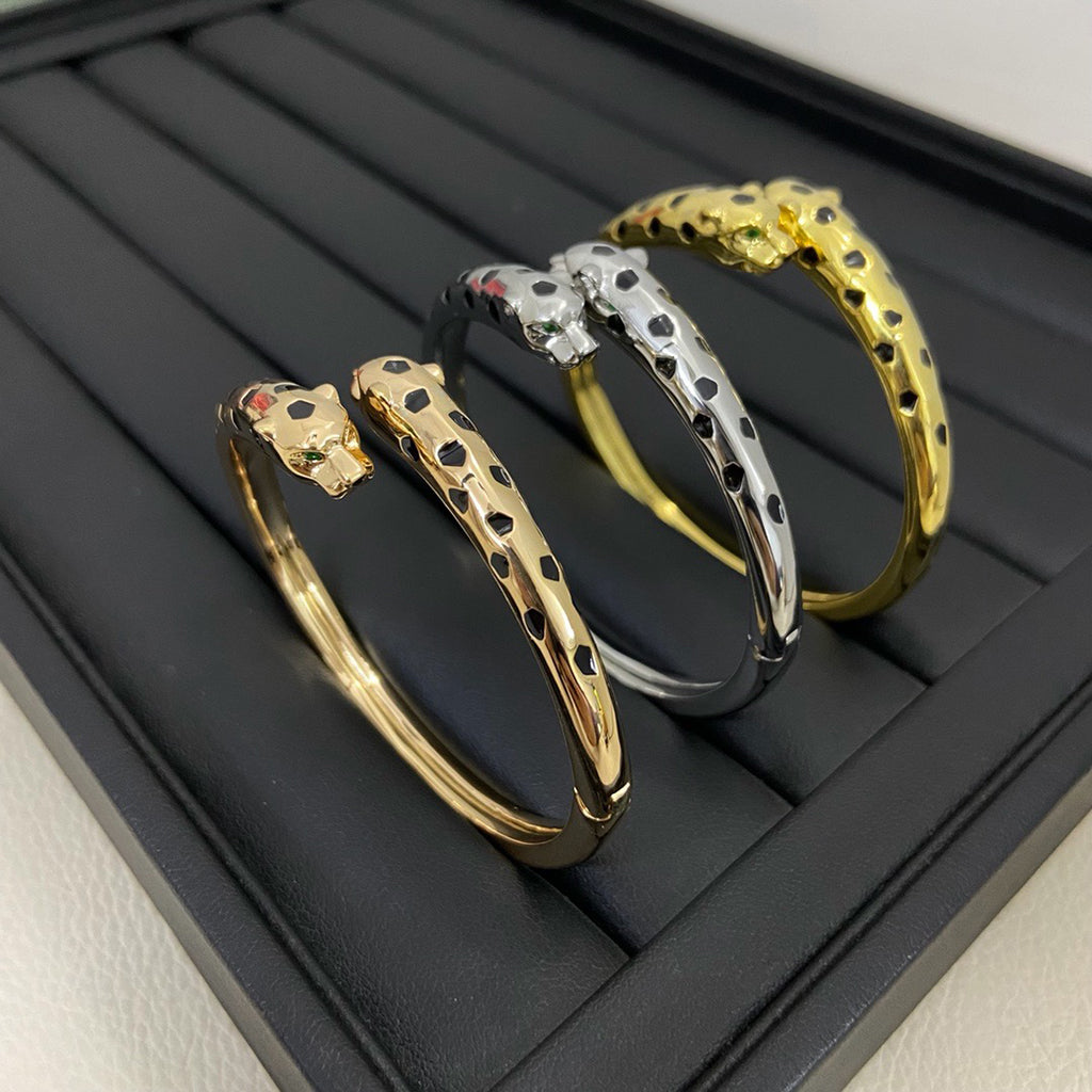 [Ornora Jewelry]PANTHERE DOUBLE HEADED OPEN BRACELET