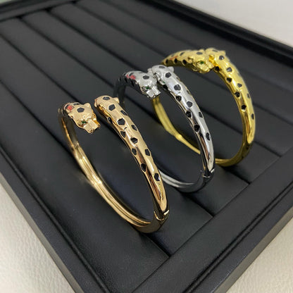 [Ornora Jewelry]PANTHERE DOUBLE HEADED OPEN BRACELET