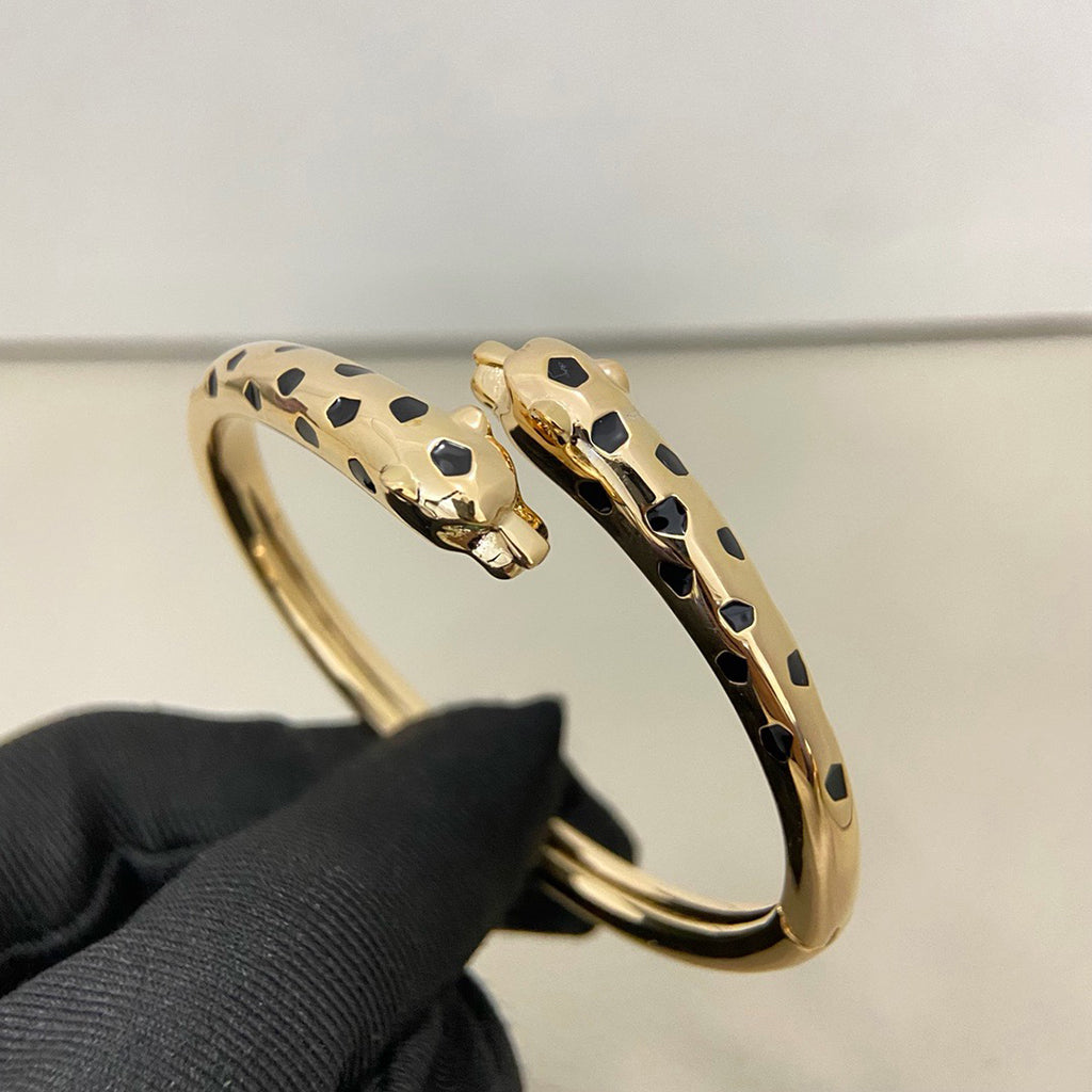 [Ornora Jewelry]PANTHERE DOUBLE HEADED OPEN BRACELET