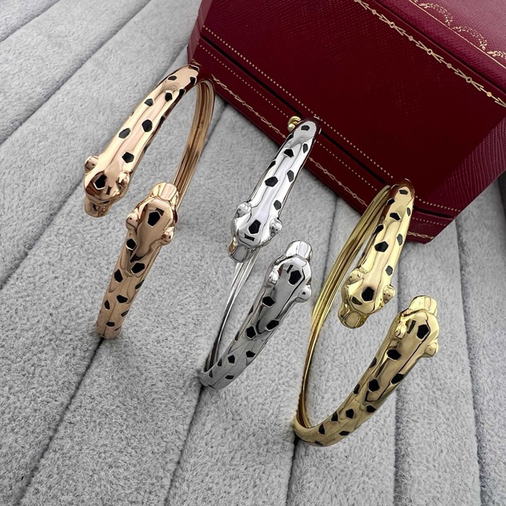 [Ornora Jewelry]PANTHERE DOUBLE HEADED OPEN BRACELET