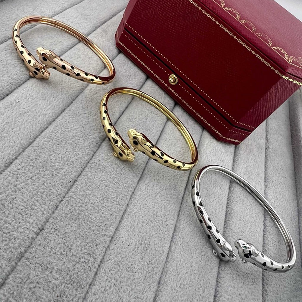 [Ornora Jewelry]PANTHERE DOUBLE HEADED OPEN BRACELET