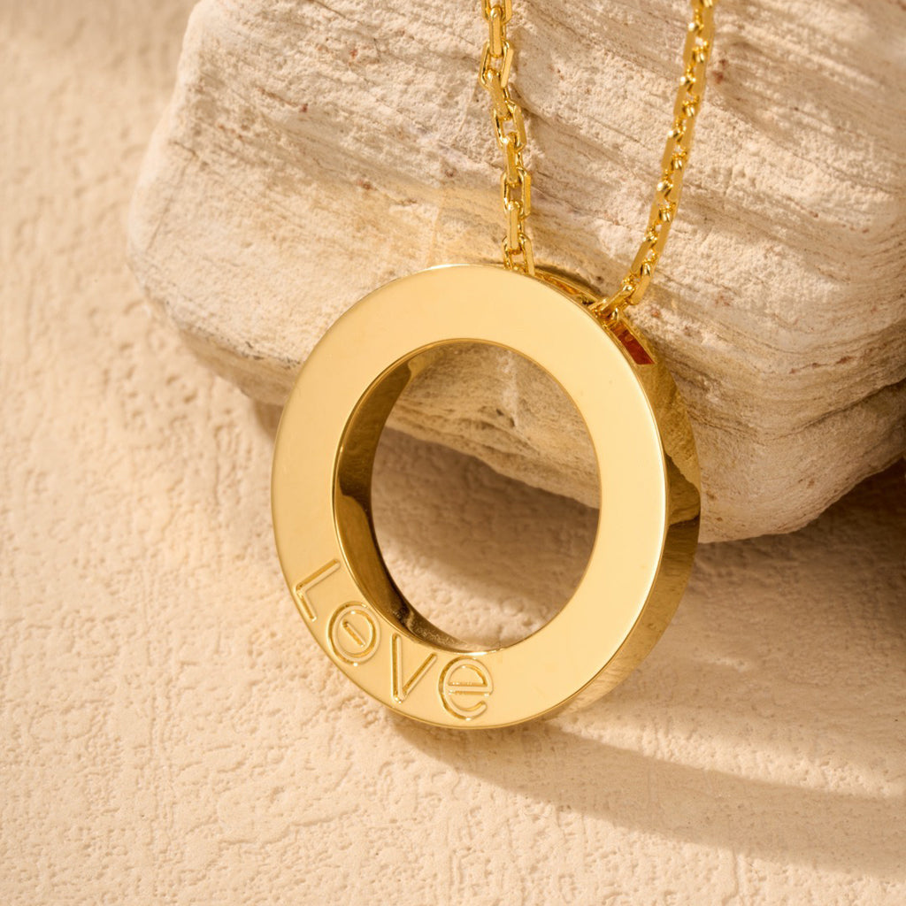 [Ornora Jewelry]LOVE NECKLACE 16MM  FULL DIAMOND