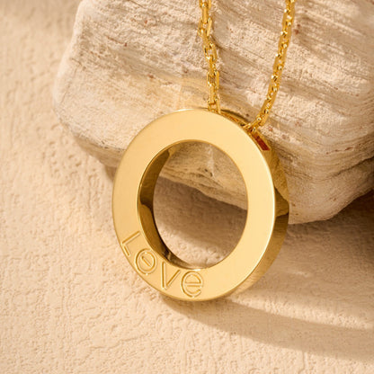 [Ornora Jewelry]LOVE NECKLACE 16MM  FULL DIAMOND