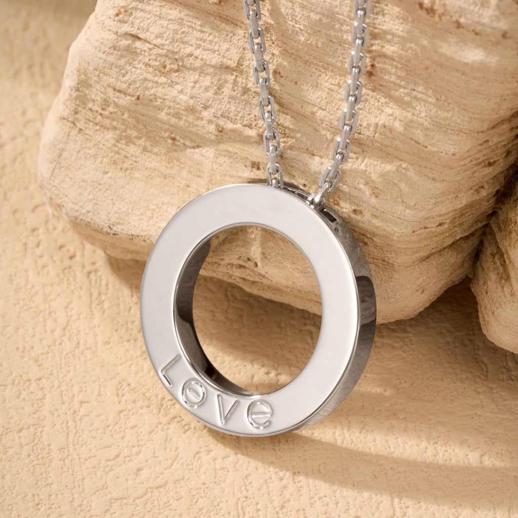 [Ornora Jewelry]LOVE NECKLACE 16MM  FULL DIAMOND