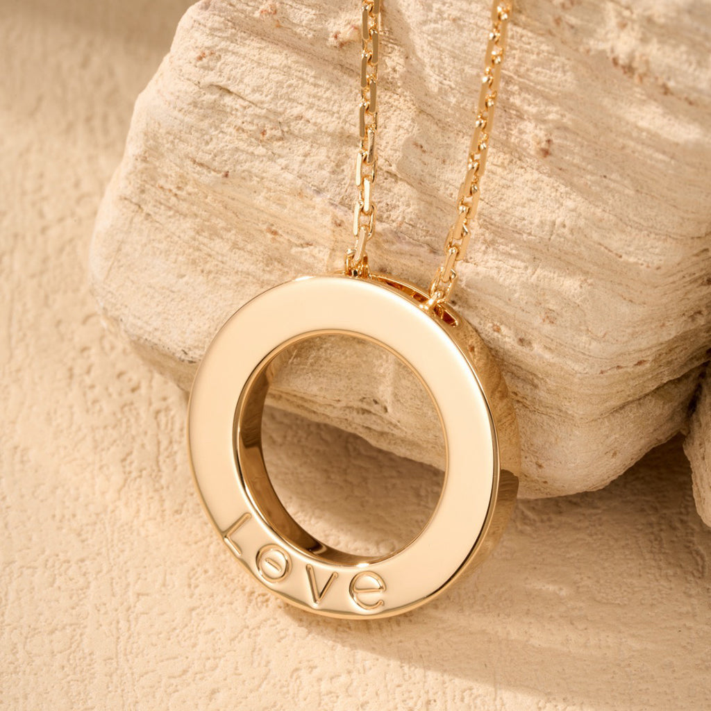 [Ornora Jewelry]LOVE NECKLACE 16MM  FULL DIAMOND