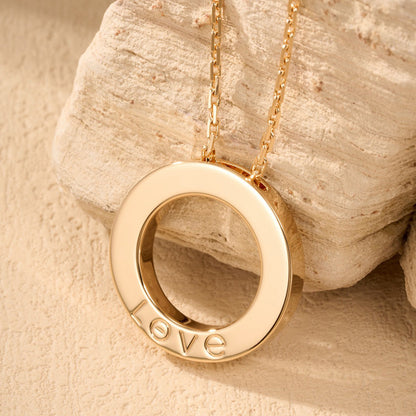 [Ornora Jewelry]LOVE NECKLACE 16MM  FULL DIAMOND