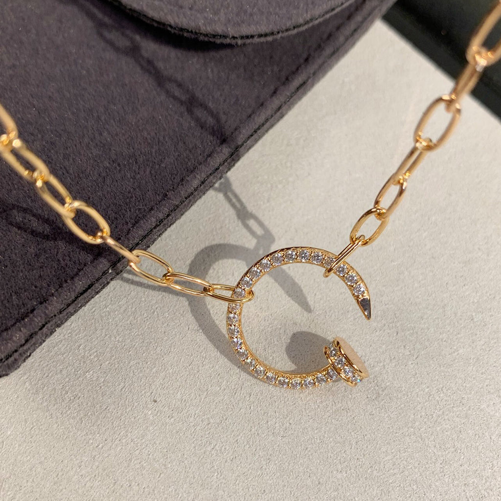 [Ornora Jewelry]JUSTE NECKLACE FULL DIAMONDS
