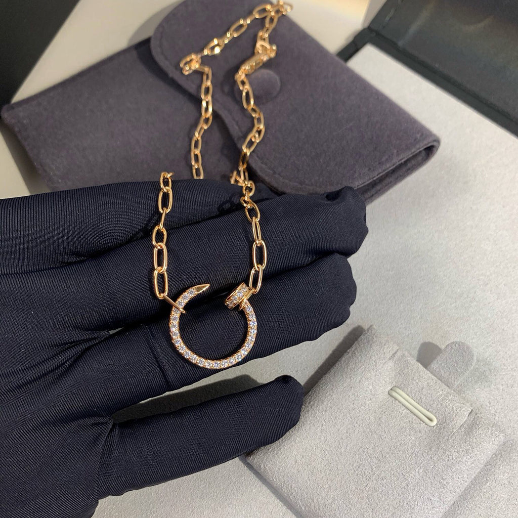 [Ornora Jewelry]JUSTE NECKLACE FULL DIAMONDS