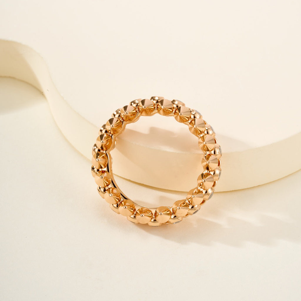 [Ornora Jewelry]CLASH 6.8MM DIAMOND MEDIUM RING