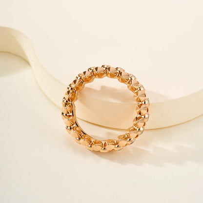[Ornora Jewelry]CLASH 6.8MM DIAMOND MEDIUM RING