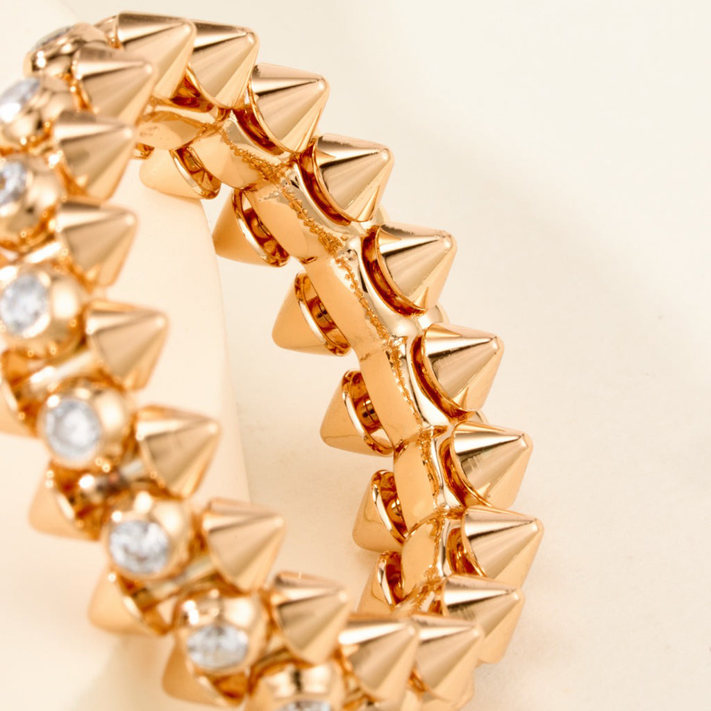[Ornora Jewelry]CLASH 6.8MM DIAMOND MEDIUM RING