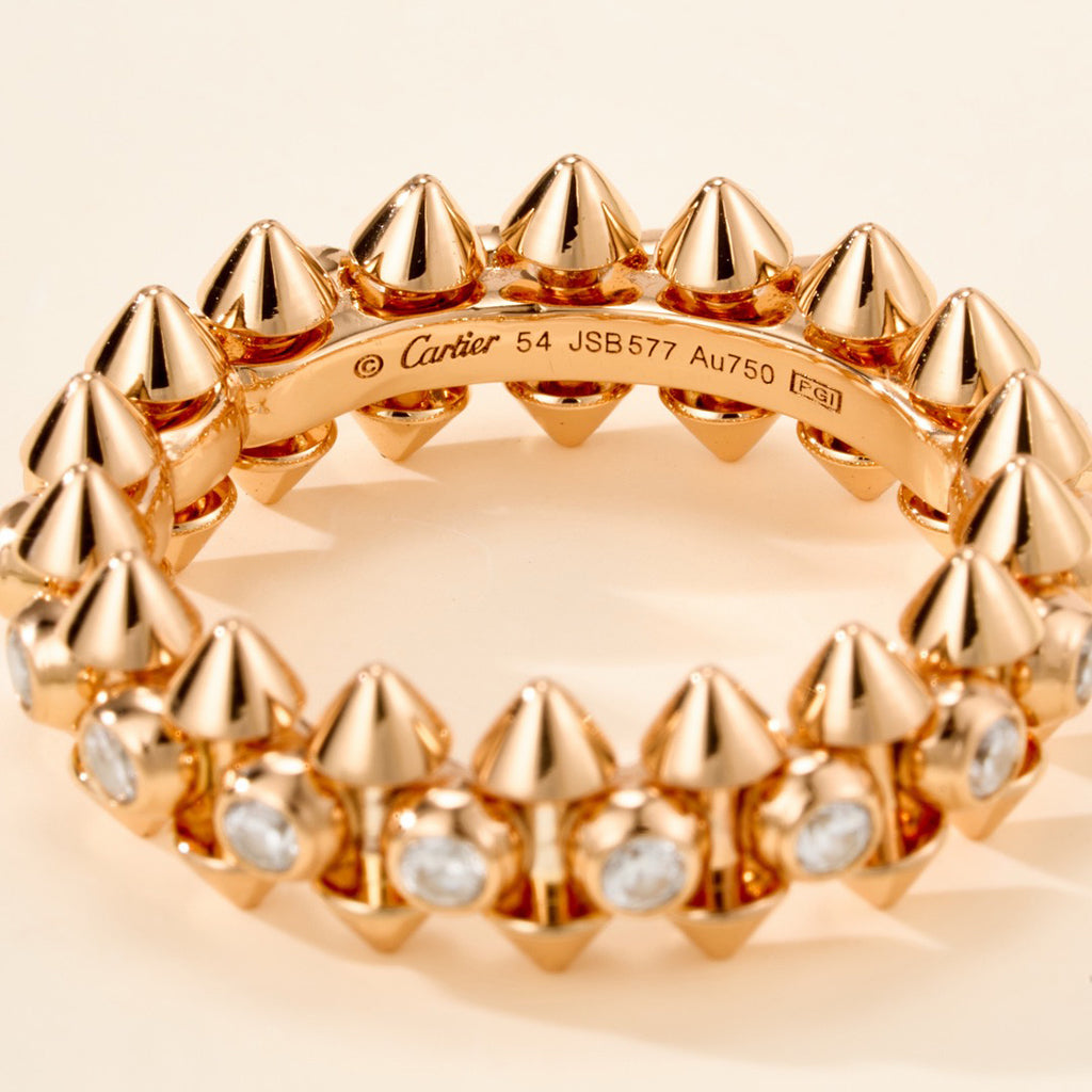 [Ornora Jewelry]CLASH 6.8MM DIAMOND MEDIUM RING