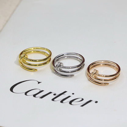 [Ornora Jewelry]JUSTE RING 4.8MM HALF DIAMOND