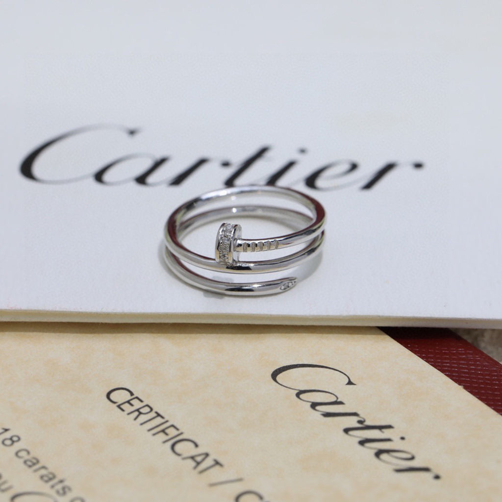 [Ornora Jewelry]JUSTE RING 4.8MM HALF DIAMOND