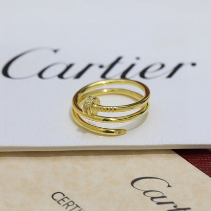 [Ornora Jewelry]JUSTE RING 4.8MM HALF DIAMOND