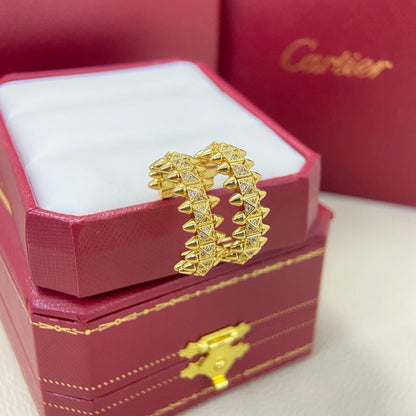 [Ornora Jewelry]CLASH 6.4MM FULL DIAMOND SMALL EARRINGS