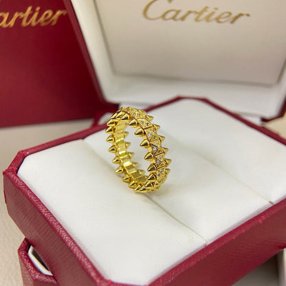 [Ornora Jewelry]CLASH 6.4MM SMALL FULL DIAMOND RING