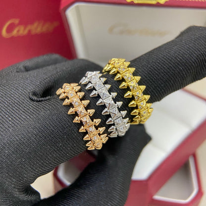 [Ornora Jewelry]CLASH 6.4MM SMALL FULL DIAMOND RING