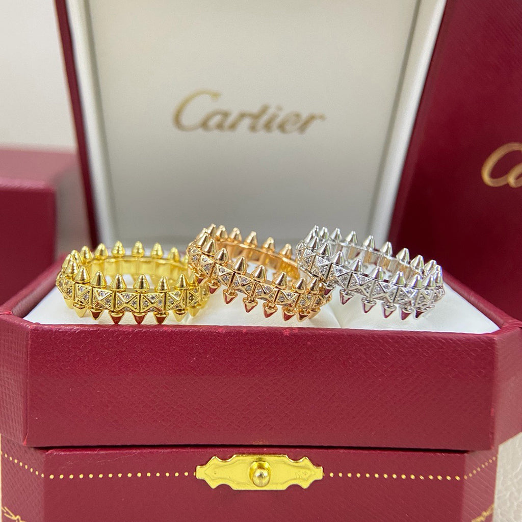 [Ornora Jewelry]CLASH 6.4MM SMALL FULL DIAMOND RING