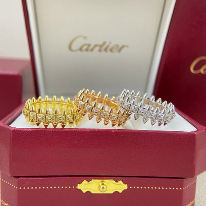 [Ornora Jewelry]CLASH 6.4MM SMALL FULL DIAMOND RING