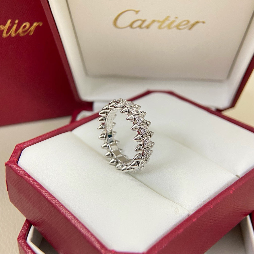 [Ornora Jewelry]CLASH 6.4MM SMALL FULL DIAMOND RING