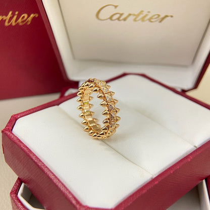 [Ornora Jewelry]CLASH 6.4MM SMALL FULL DIAMOND RING