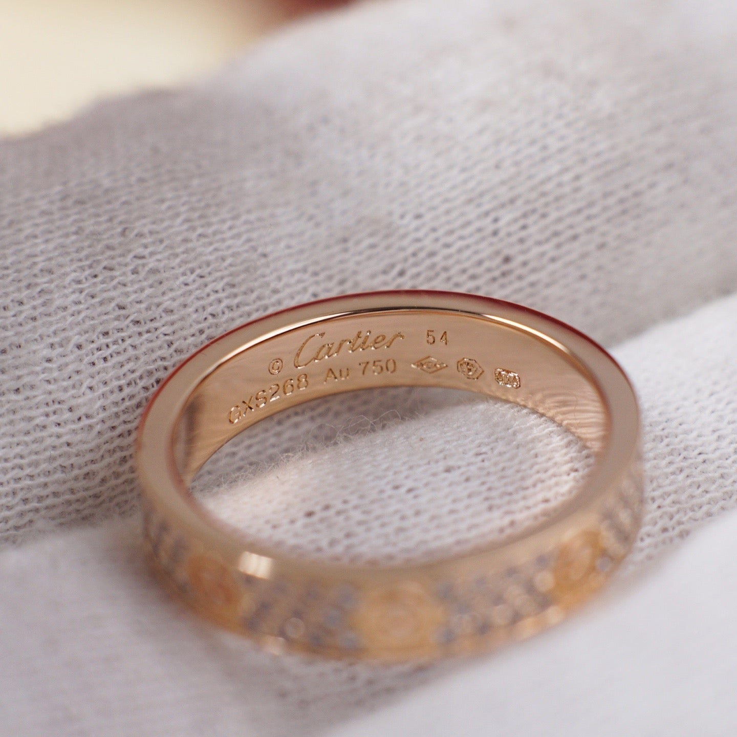 [Ornora Jewelry]LOVE RING 4.0MM DIAMOND PAVED