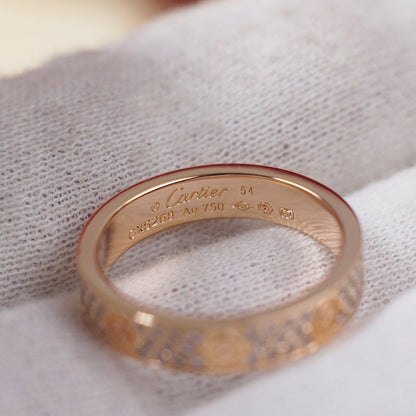 [Ornora Jewelry]LOVE RING 4.0MM DIAMOND PAVED