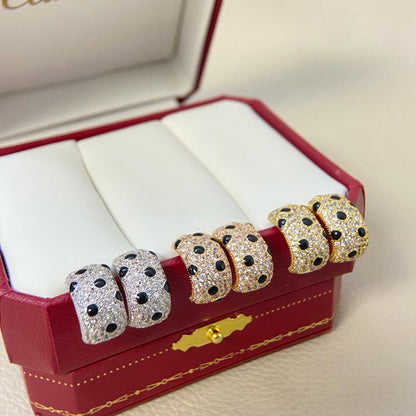 [Ornora Jewelry]PANTHERE MINI FULL DIAMOND EARRINGS