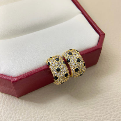 [Ornora Jewelry]PANTHERE MINI FULL DIAMOND EARRINGS