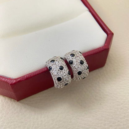 [Ornora Jewelry]PANTHERE MINI FULL DIAMOND EARRINGS