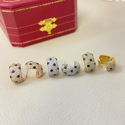 [Ornora Jewelry]PANTHERE MINI FULL DIAMOND EARRINGS