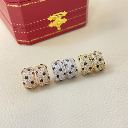 [Ornora Jewelry]PANTHERE MINI FULL DIAMOND EARRINGS