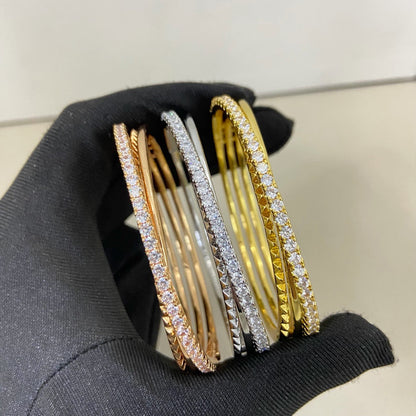[Ornora Jewelry]ETINCELLE HALF-PAVED DIAMOND BRACELET