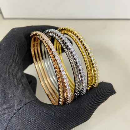 [Ornora Jewelry]ETINCELLE HALF-PAVED DIAMOND BRACELET