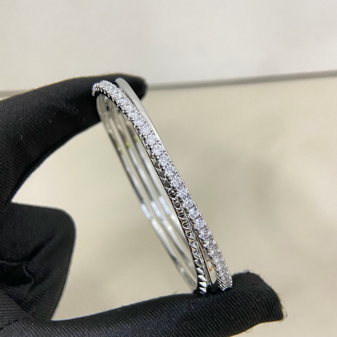 [Ornora Jewelry]ETINCELLE HALF-PAVED DIAMOND BRACELET