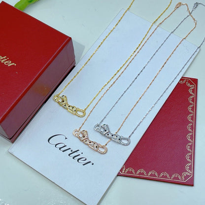 [Ornora Jewelry]PANTHERE PAVED DIAMOND NECKLACE