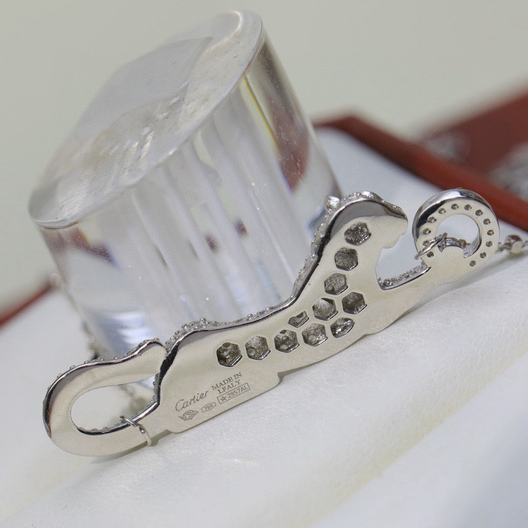 [Ornora Jewelry]PANTHERE PAVED DIAMOND NECKLACE