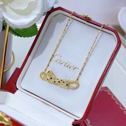 [Ornora Jewelry]PANTHERE PAVED DIAMOND NECKLACE