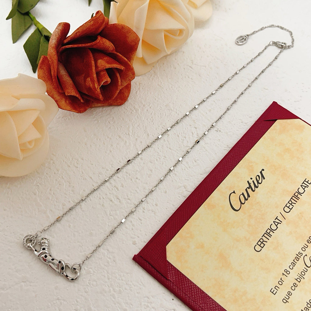 [Ornora Jewelry]PANTHERE FULL DIAMOND NECKLACE