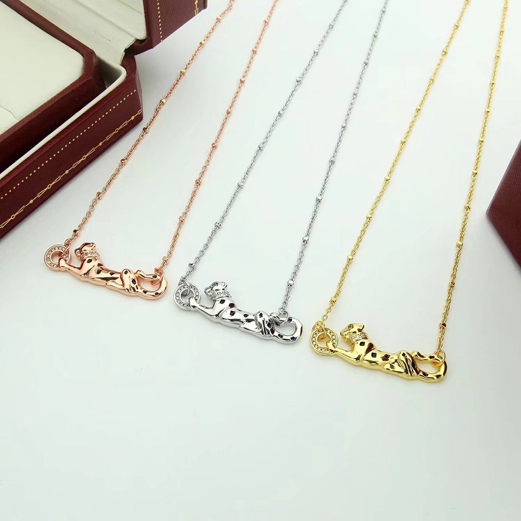 [Ornora Jewelry]PANTHERE FULL DIAMOND NECKLACE
